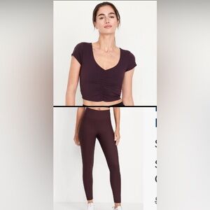 OLD NAVY WORKOUT SET COLOR BOXWOOD